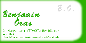 benjamin oras business card